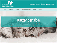 Tablet Screenshot of berliner-katzenpension.de